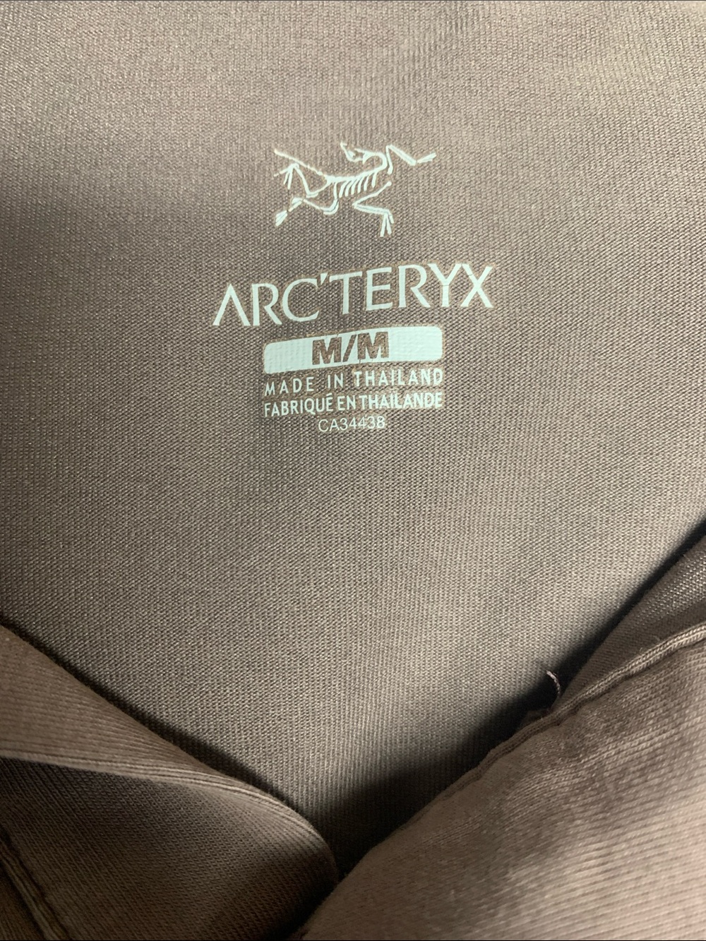 Arc'teryx Mocha Brown Cotton Blend Polo Top Size M 40” - Picture 2 of 6